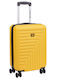 CAT Rockford Cabin Hard Yellow Suitcase with 4 Wheels Height 55cm