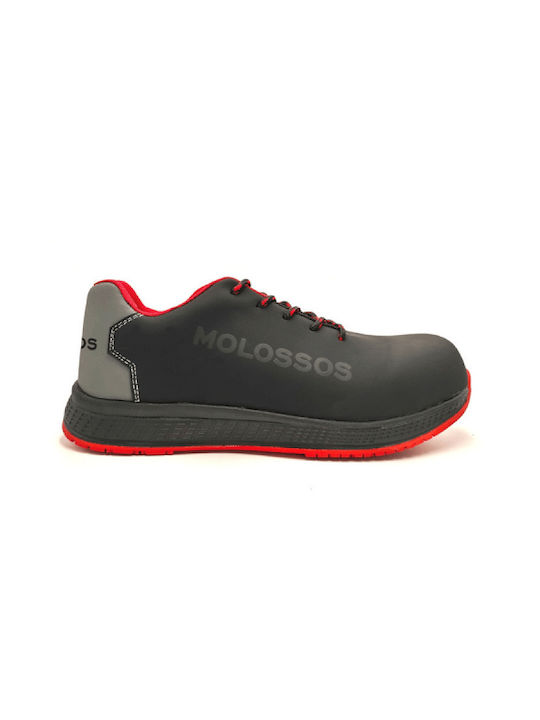 Molossos Low Safety Black S3 with Certification FO ,SR