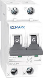 Siguranță pe șină DC 2x13A 6kA 500V MCB DC62 Si...