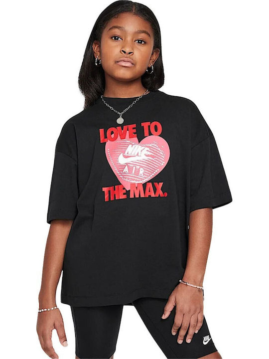 Tricou pentru copii Negru Sportswear Essentials