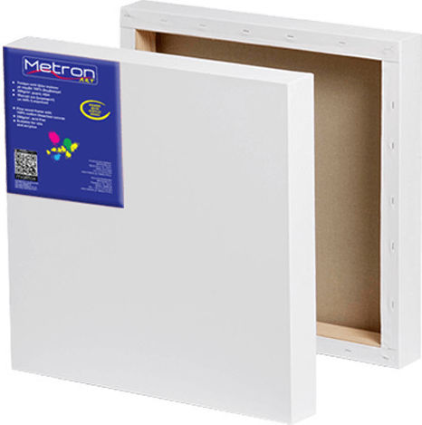 Metron Art Τελαρο Μουσαμας Βαμβακερος Box 40x40cm