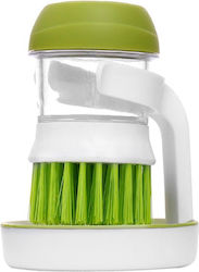 Dish Brush Zola Detergent Dispenser Incl Holder Green