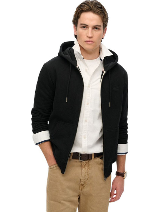 Superdry D1 Ovin Sweatshirt with Hood Black