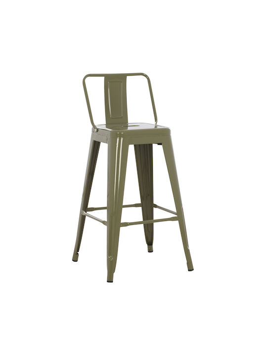 Scaune Bar Metal Dark Olive Green 43x43x88buc