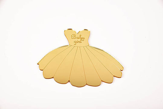 Plexiglass Candle Decoration Gold Hue 15cm X 13cm Pldr/81902 Kaliso Kls-pldr-81902