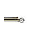 ForHome Extendable Metallic Curtain Pole Single Φ28mm 160-160cm Gold