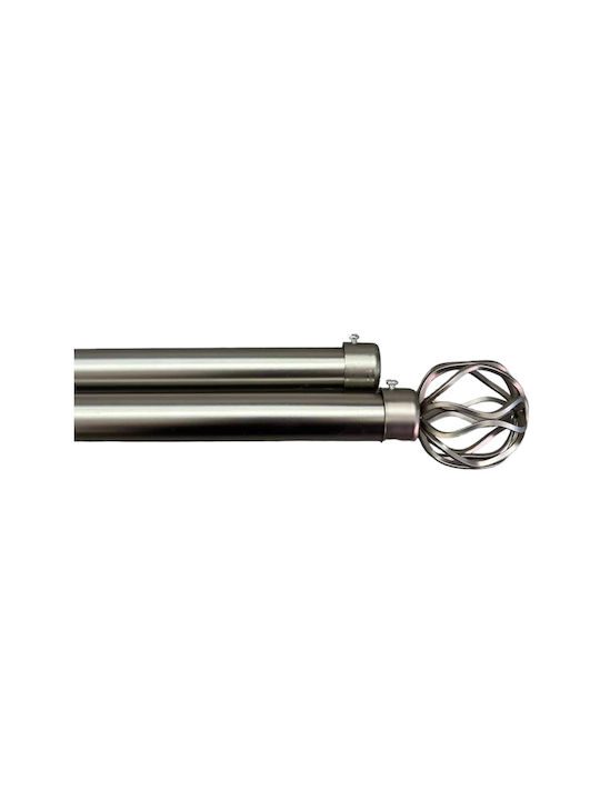 ForHome Extendable Metallic Curtain Pole Single...