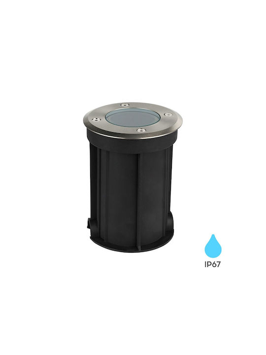 Braytron Spot Floor Lamp IP67 for GU10 Socket Silver