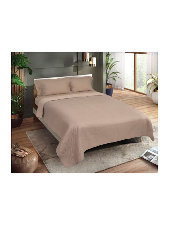Kipper Sita Coverlet Single Microfiber Moca-bei...