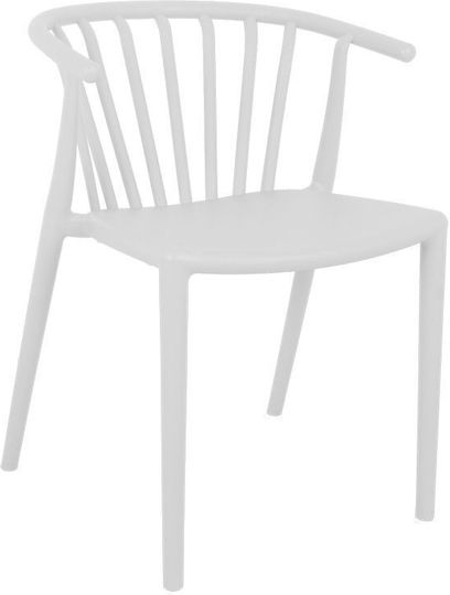 Outdoor Chair Polypropylene Zelma White Shade 55x53x73cm