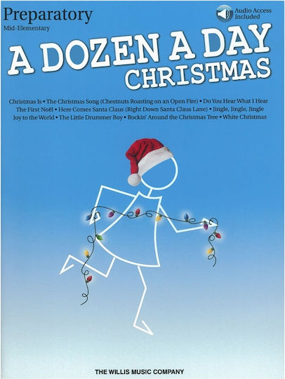Ein Dutzend pro Tag Weihnachtsliederbuch & Online-Audio-Vorbereitung