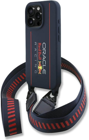 Red Bull Back Cover Silicone with Strap Navy Blue (iPhone 16 Pro)