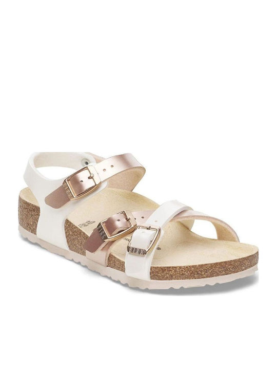 Birkenstock Παιδικά Πέδιλα Kumba Ανατομικά Λευκά