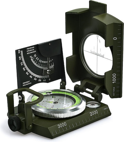 Proster Multifunktionaler Wasserdichter Professioneller Navigationskompass Klinometer Pst033