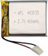 Μπαταρία Li-Po 3.7V 400mAh 1S για Τηλεκατευθυνόμενο