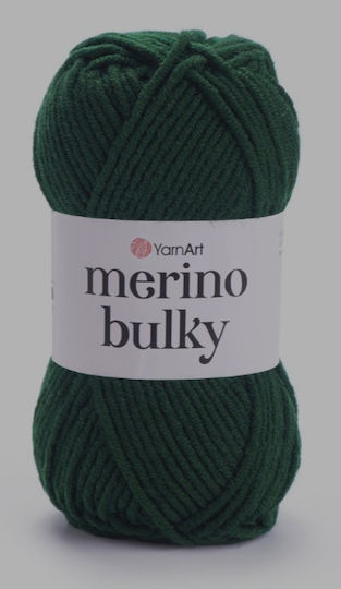 Yarnart Merino Bulky 100gr Col 590 Cypress 25% Wool 75% Acrylic