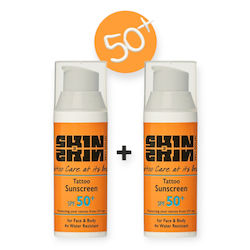 Skin2skin Tattoo Protectie Solara (SPF) 50+ 2x50ml