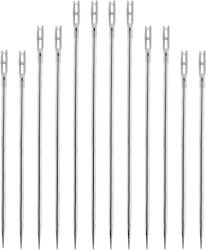 Set 12 Hand Sewing Needles Zola Stainless Steel Silver Plated
