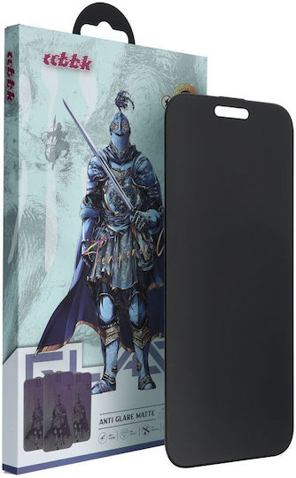 Privacy Ματ Tempered Glass Μαύρο (iPhone 15 Pro)