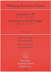 Mozart Konzert in B-Dur Fagott Taschenpartitur