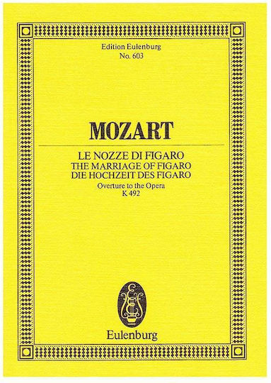 Mozart Marriage Figaro Overture Pocket Score