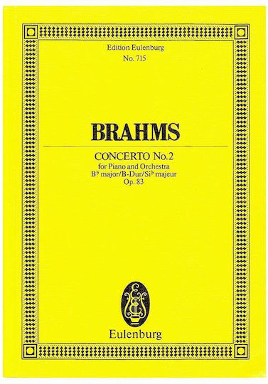Brahms Concerto Nr.2 In Bb Major Pocket Score
