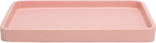 Inter Ceramic Rose Icca 55692pink Bathroom Stand Freestanding Polyresin 22.5x16x2.1cm Matte Pink