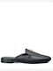 Mules mit Absatz in Schwarz Farbe