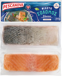 Somon Fileu Atlantic cu Piele Congelat Pescanova (250g)