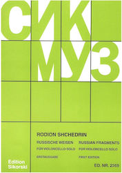 Sikorski Shchedrin Russian Fragments Βιβλίο Τσέλο
