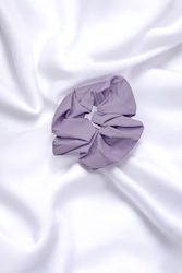 Λαστιχακι Μαλλιων Scrunchie Μονοχρωμο Λιλα