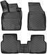 3D Tray Mats Rubber TPE Skoda Enyaq Audi Q4 E-tron Volkswagen ID.4 & ID.5 2020+ Cupra Tavascan 2023+ Rizline 4 Pieces Black