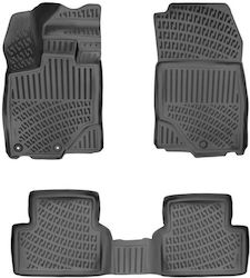 Πατάκια Σκαφάκια 3d Λάστιχο Tpe Peugeot 3008 24+ Hybrid Rizline 4 Τεμάχια Μαύρα
