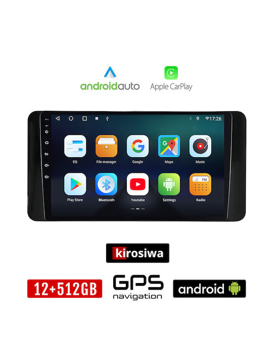 Kirosiwa Car Audio System for Skoda Scala 2019 (Bluetooth/USB/AUX/WiFi/GPS/Apple-Carplay/Android-Auto) with Touch Screen 10"