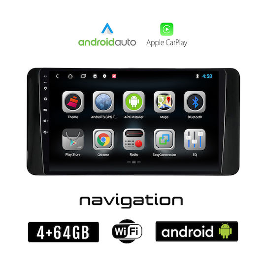 Booma Car Audio System for Skoda Scala 2019 (Bluetooth/USB/WiFi/GPS/Apple-Carplay/Android-Auto) with Touch Screen 10"
