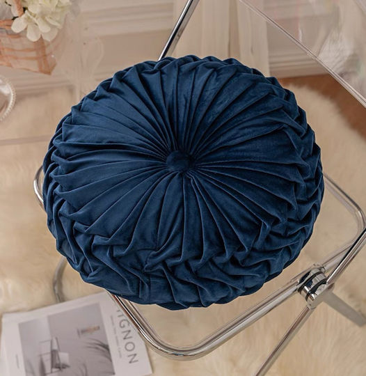ForHome Sofa Cushion Velvet Blue 40x40cm