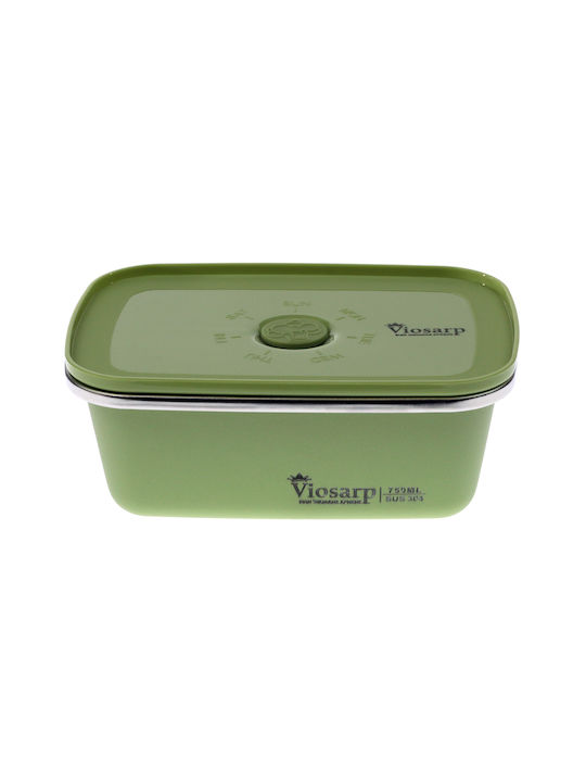 Viosarp Inox Lunch Box Green 750ml