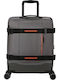 American Tourister Track Cabin Travel Suitcase Fabric Dark Grey with 4 Wheels Height 55cm