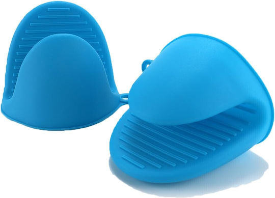 Topflappen Silikon in Blau Farbe 2Stück