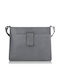 Leder Damentasche Schultertasche Gray