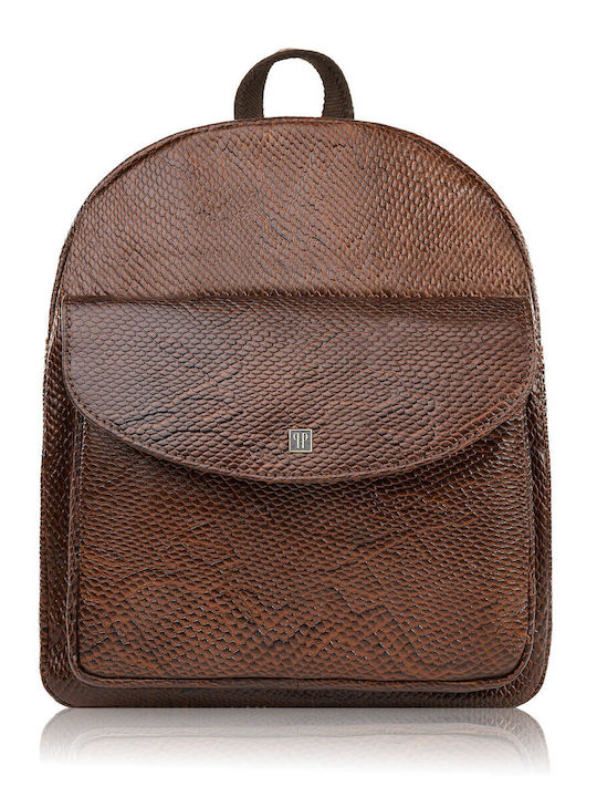 Paolo Peruzzi Leder Damentasche Rucksack Braun