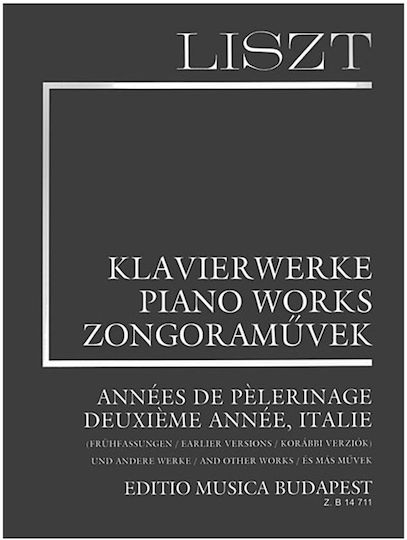 Budapesta Liszt Ani de Pelerinaj Nr.2 A Doua Ană-Italia