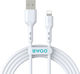 BWOO USB-A to Lightning Cable Λευκό 2m