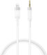 XO 3.5mm to Lightning Cable Λευκό 1m (16.005.0365)