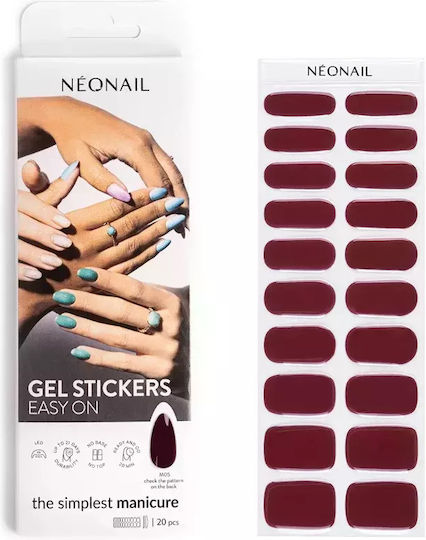 Neonail Easy On Gel Nail Stickers Shade M05 Pieces 20