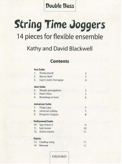 Kathy David Blackwell String Time Joggers Double Bass Part
