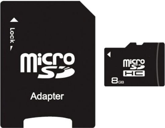 Micro microSDHC 8GB Class 10 UHS-I 10MB/s Cu Adaptor