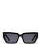 Chpo Damen Sonnenbrille mit Schwarz Kunststoff Gestell und Schwarz Linse 16135EE