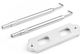 Aluminum Alloy Car Battery Holder for Honda Civic 1988-2000 Silver