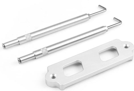Aluminum Alloy Car Battery Holder for Honda Civic 1988-2000 Silver